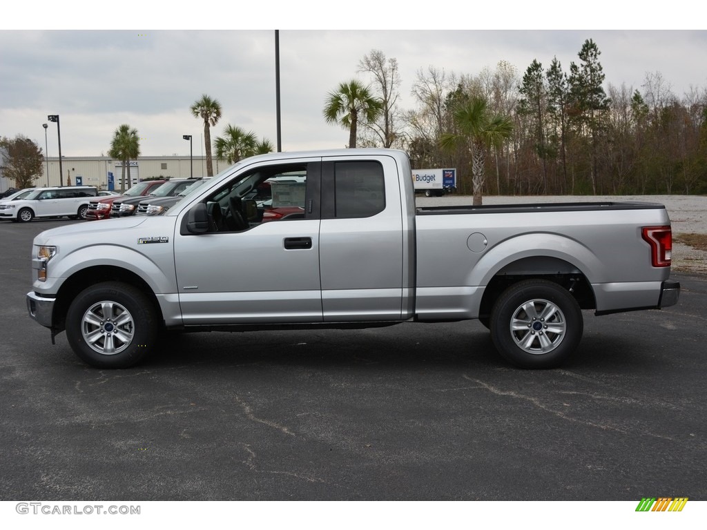 2017 F150 XLT SuperCab - Ingot Silver / Earth Gray photo #10