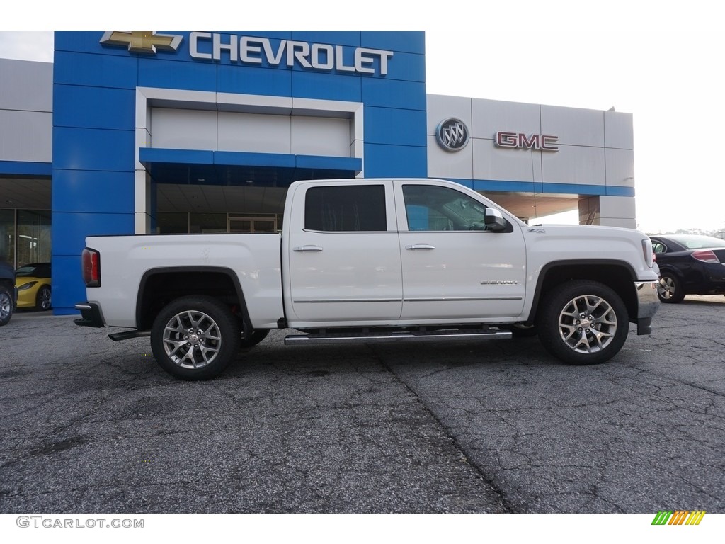 Summit White 2017 GMC Sierra 1500 SLT Crew Cab 4WD Exterior Photo #117441354