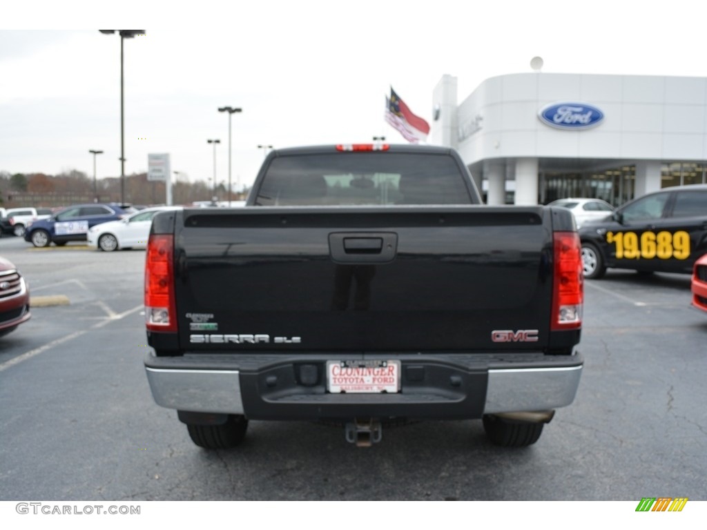 2012 Sierra 1500 SLE Extended Cab 4x4 - Carbon Black Metallic / Dark Titanium/Light Titanium photo #4