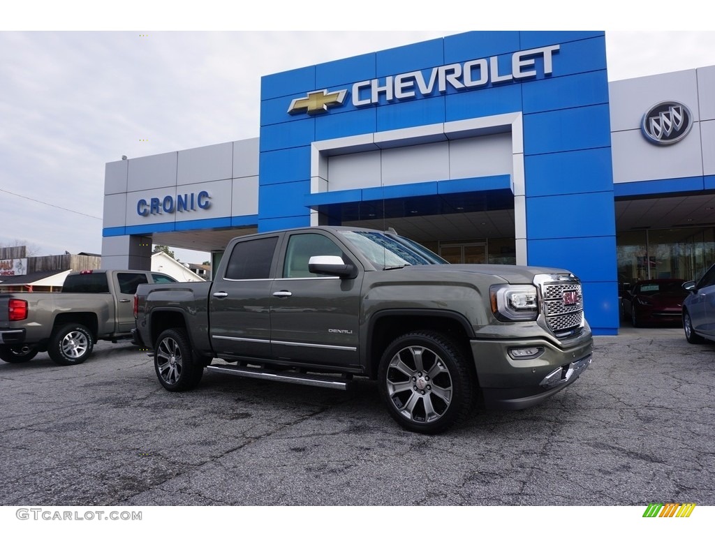 2017 Sierra 1500 Denali Crew Cab - Mineral Metallic / Cocoa/­Dark Sand photo #1