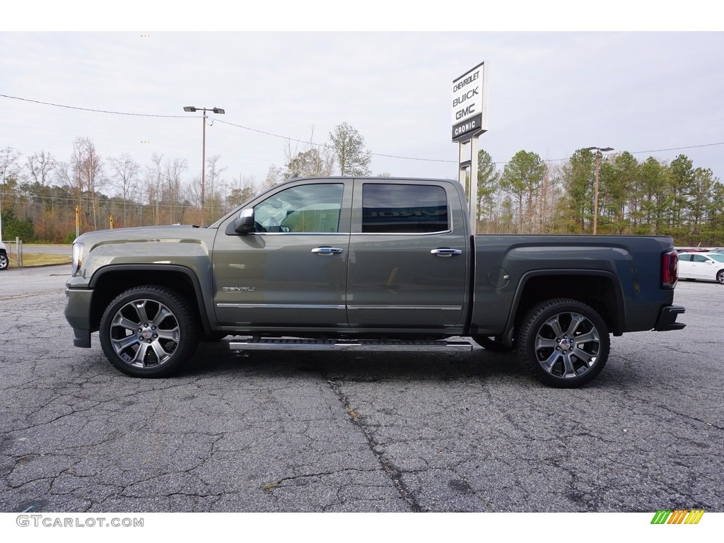 2017 Sierra 1500 Denali Crew Cab - Mineral Metallic / Cocoa/­Dark Sand photo #4
