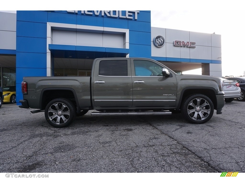 2017 Sierra 1500 Denali Crew Cab - Mineral Metallic / Cocoa/­Dark Sand photo #8