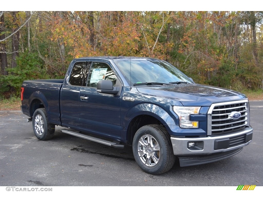 2017 F150 XLT SuperCab - Blue Jeans / Earth Gray photo #1