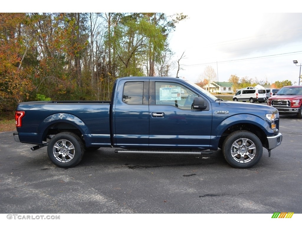2017 F150 XLT SuperCab - Blue Jeans / Earth Gray photo #2