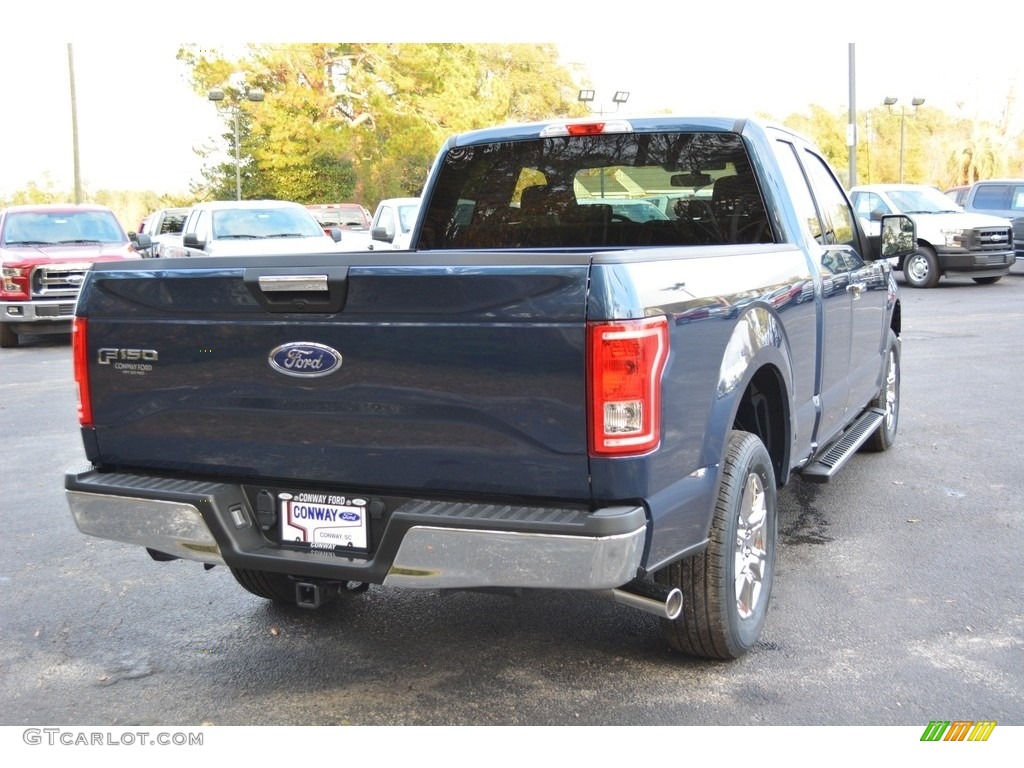 2017 F150 XLT SuperCab - Blue Jeans / Earth Gray photo #3