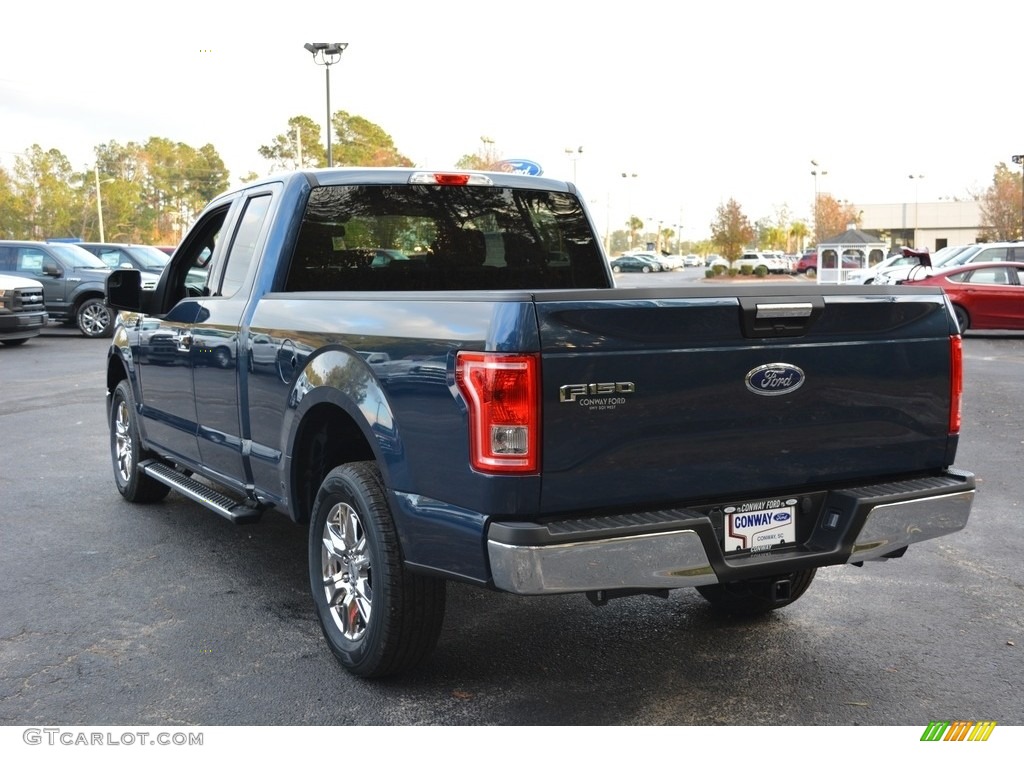 2017 F150 XLT SuperCab - Blue Jeans / Earth Gray photo #6