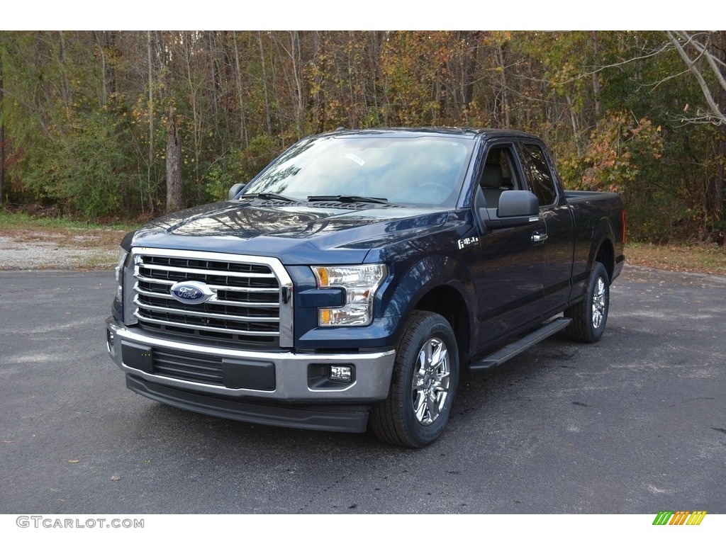 2017 F150 XLT SuperCab - Blue Jeans / Earth Gray photo #10