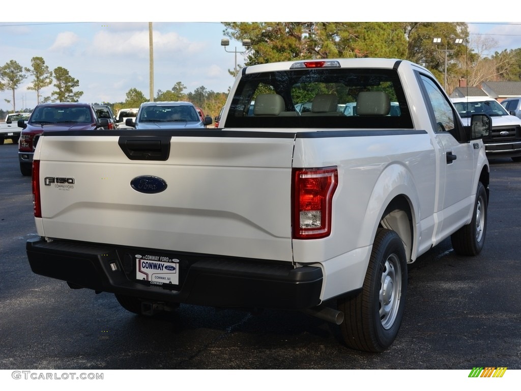 2017 F150 XL Regular Cab - Oxford White / Earth Gray photo #3