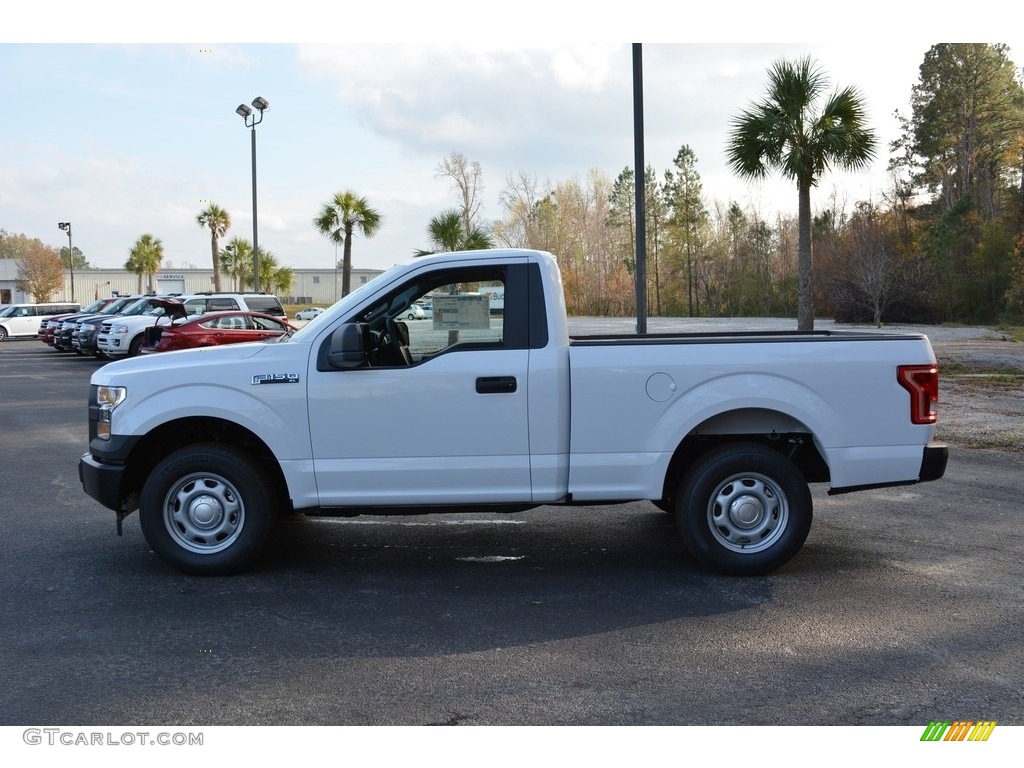 2017 F150 XL Regular Cab - Oxford White / Earth Gray photo #8