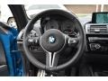 Black/Blue Highlight 2016 BMW M2 Coupe Steering Wheel