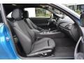 Black/Blue Highlight Front Seat Photo for 2016 BMW M2 #117446202