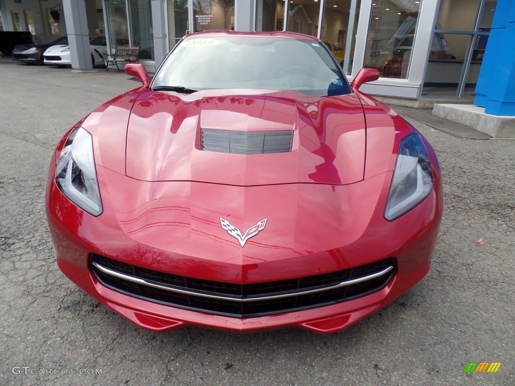 2015 Corvette Stingray Coupe Z51 - Crystal Red Tintcoat / Kalahari photo #2