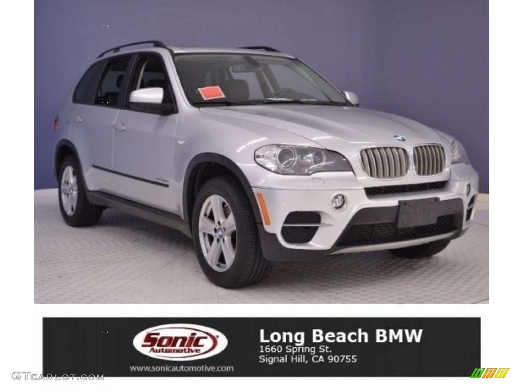 2011 X5 xDrive 35d - Titanium Silver Metallic / Black photo #1