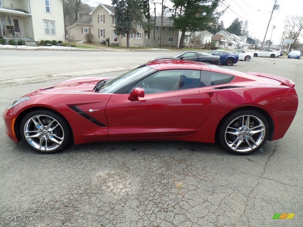 2015 Corvette Stingray Coupe Z51 - Crystal Red Tintcoat / Kalahari photo #8