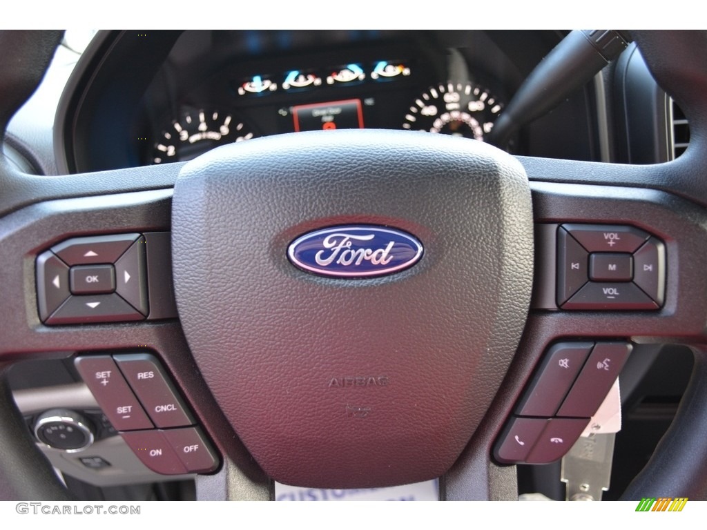 2017 Ford F150 XL Regular Cab Earth Gray Steering Wheel Photo #117447048