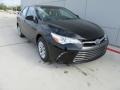 2017 Midnight Black Metallic Toyota Camry LE  photo #2