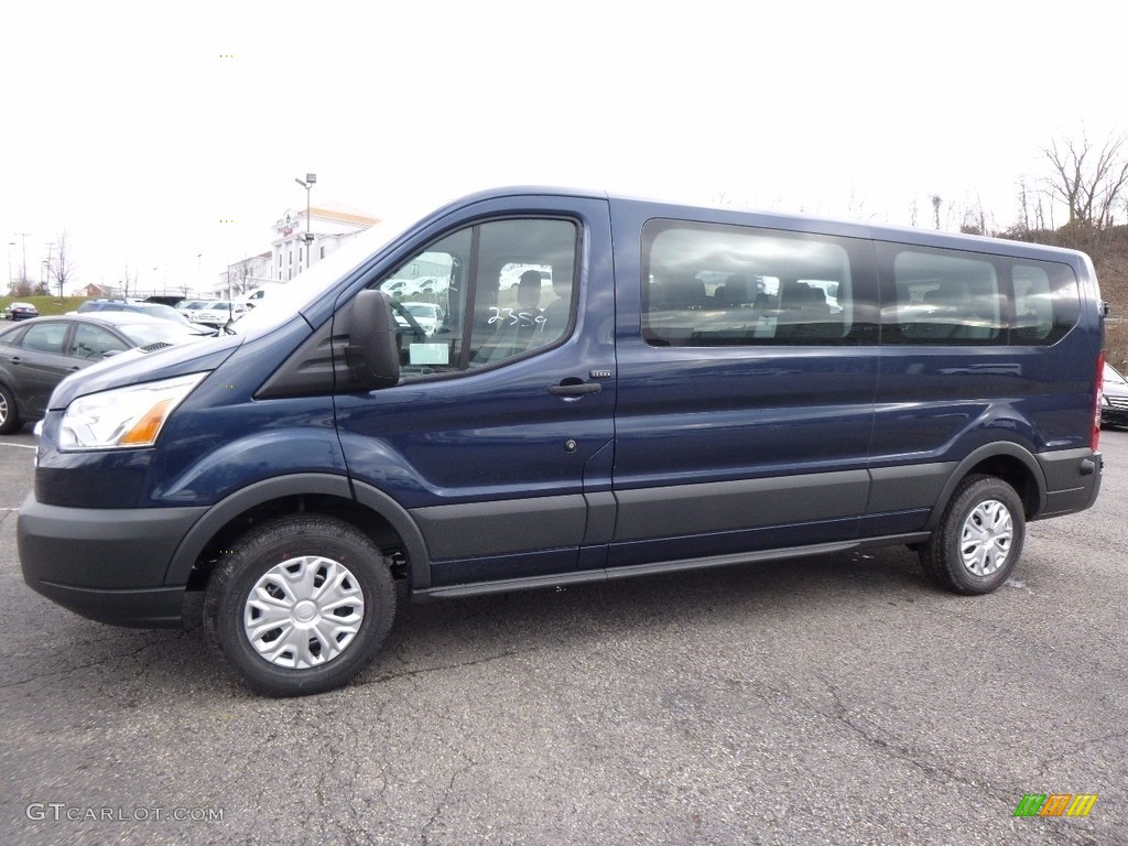 Blue Jeans 2017 Ford Transit Wagon XLT 350 LR Long Exterior Photo #117447804