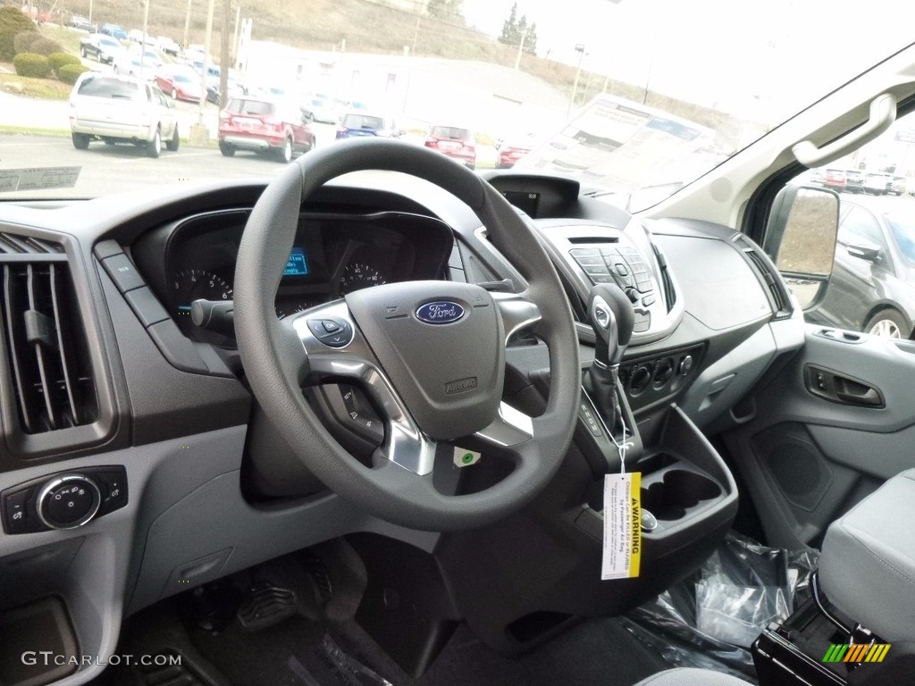 2017 Ford Transit Wagon XLT 350 LR Long Pewter Dashboard Photo #117447900