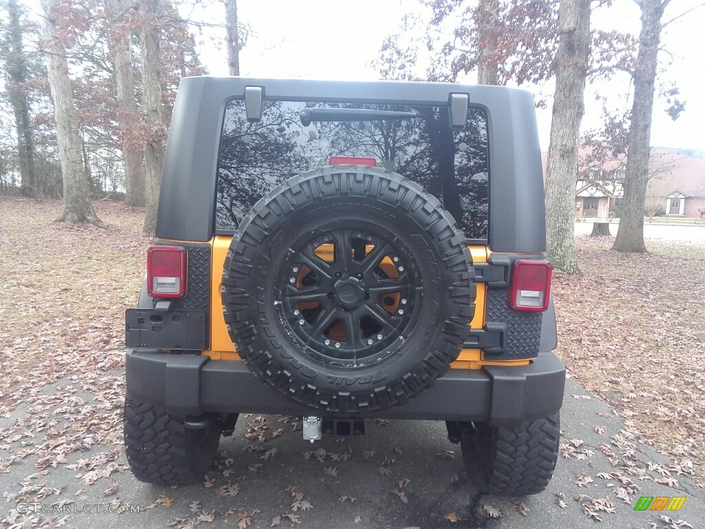 2012 Wrangler Unlimited Sport 4x4 - Dozer Yellow / Black photo #8