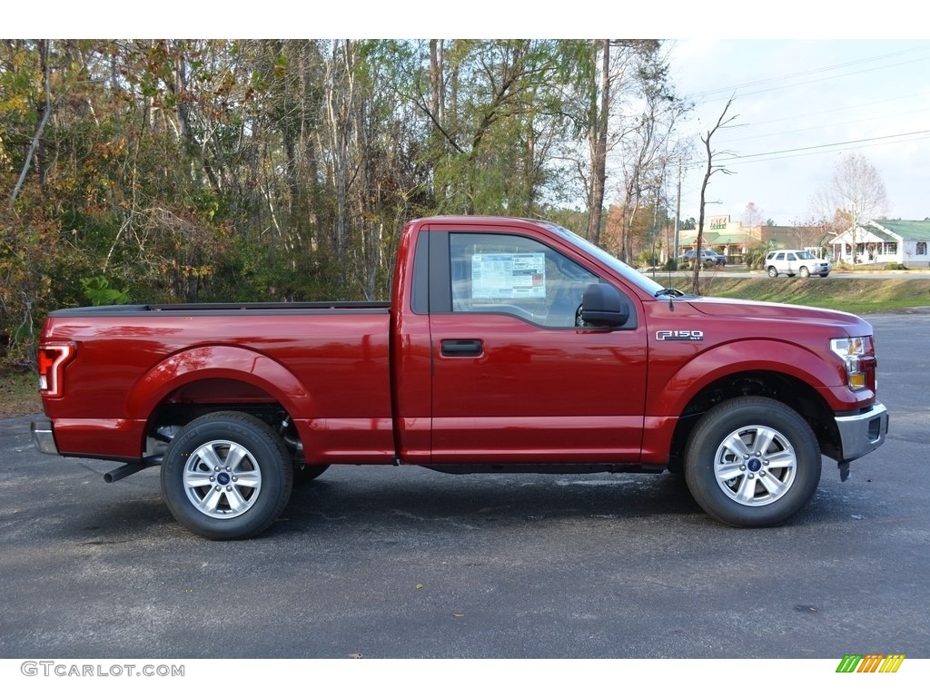 2016 F150 XL Regular Cab - Ruby Red / Medium Earth Gray photo #2