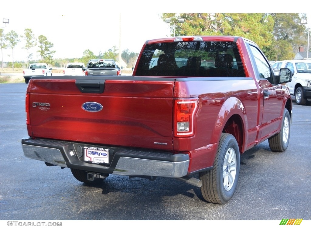 2016 F150 XL Regular Cab - Ruby Red / Medium Earth Gray photo #3