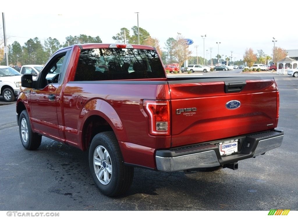 2016 F150 XL Regular Cab - Ruby Red / Medium Earth Gray photo #7