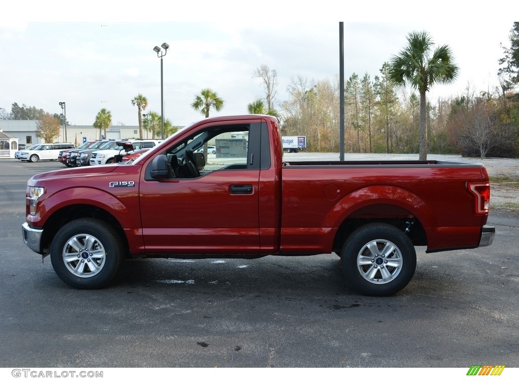 2016 F150 XL Regular Cab - Ruby Red / Medium Earth Gray photo #8