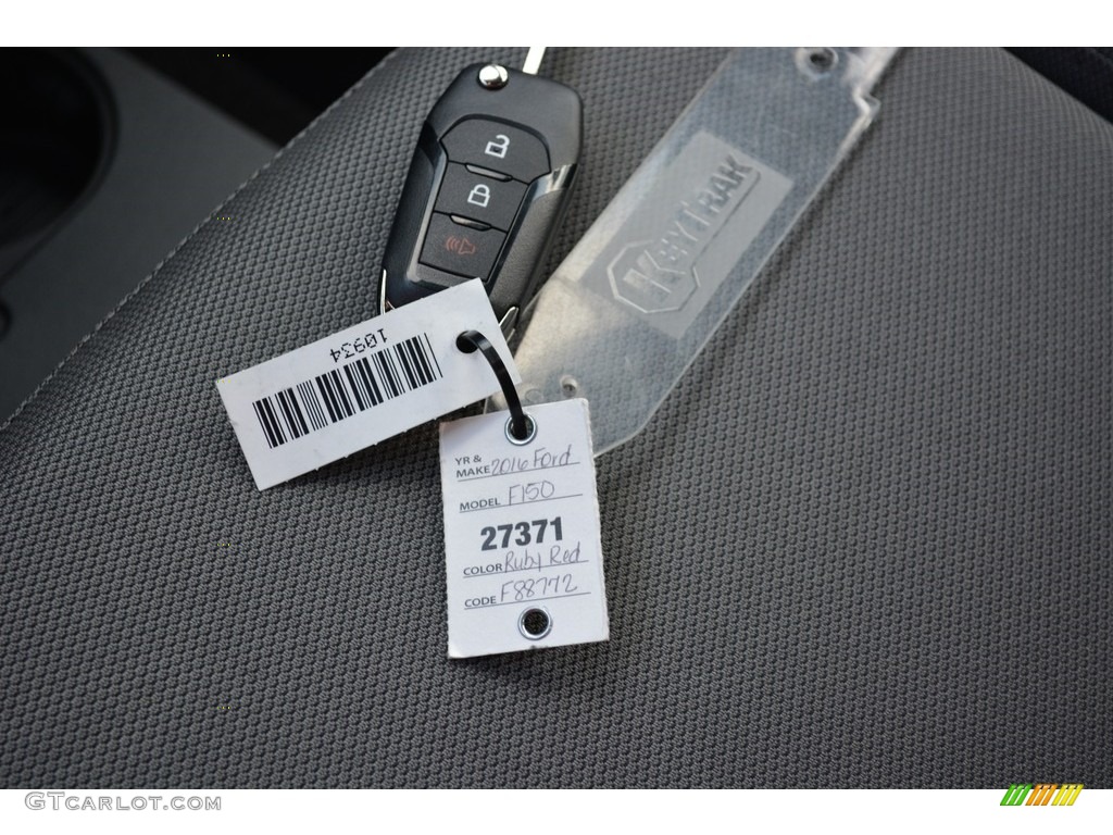 2016 F150 XL Regular Cab - Ruby Red / Medium Earth Gray photo #22