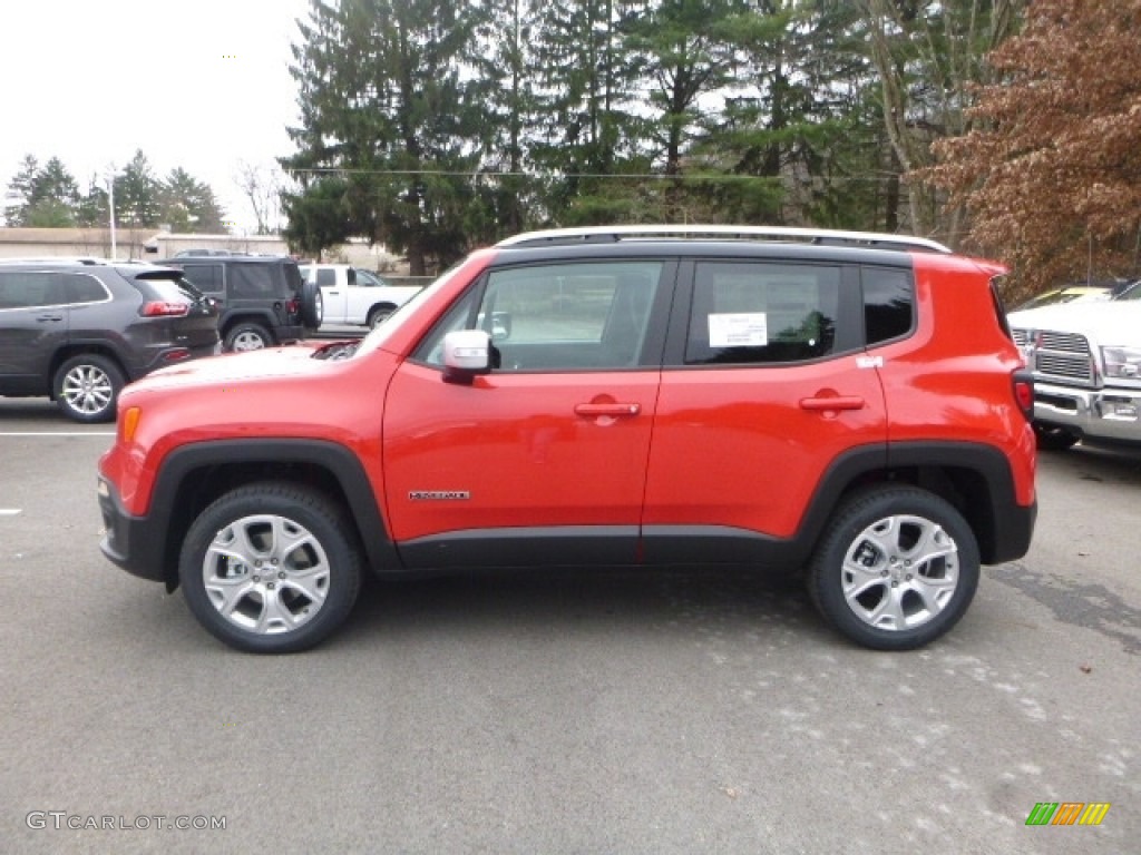 Colorado Red 2017 Jeep Renegade Limited 4x4 Exterior Photo #117451260