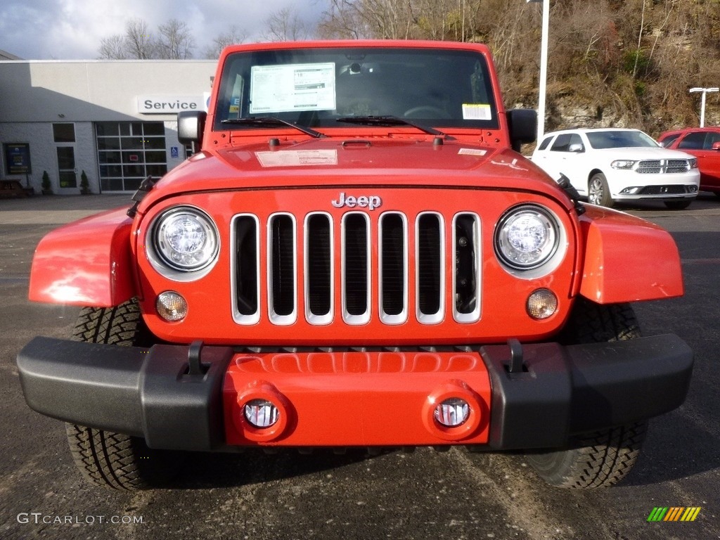 2017 Wrangler Sahara 4x4 - Firecracker Red / Black photo #9