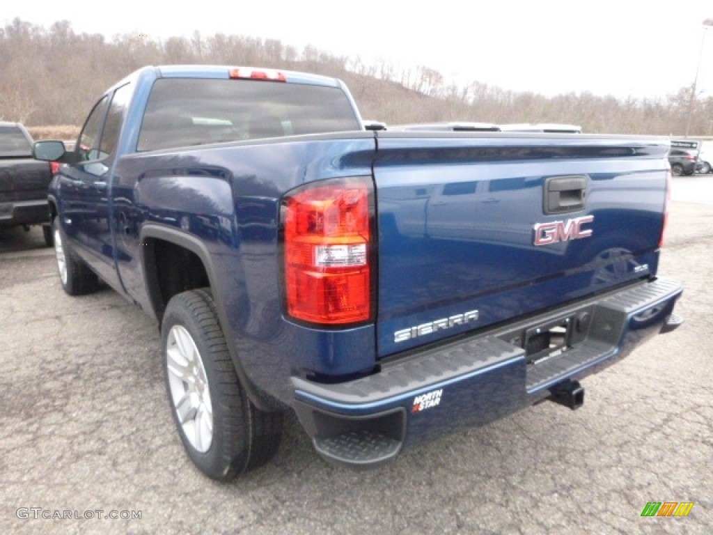 2017 Sierra 1500 SLE Double Cab 4WD - Stone Blue Metallic / Jet Black photo #4