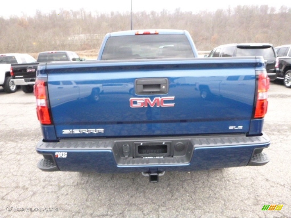 2017 Sierra 1500 SLE Double Cab 4WD - Stone Blue Metallic / Jet Black photo #5