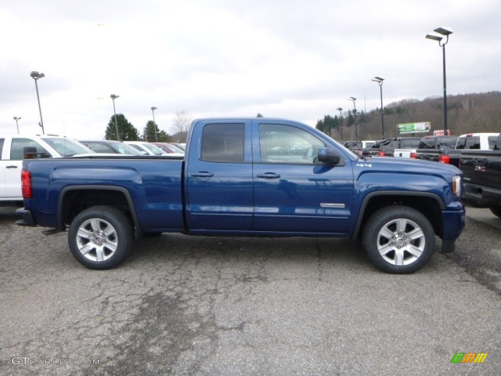 2017 Sierra 1500 SLE Double Cab 4WD - Stone Blue Metallic / Jet Black photo #7