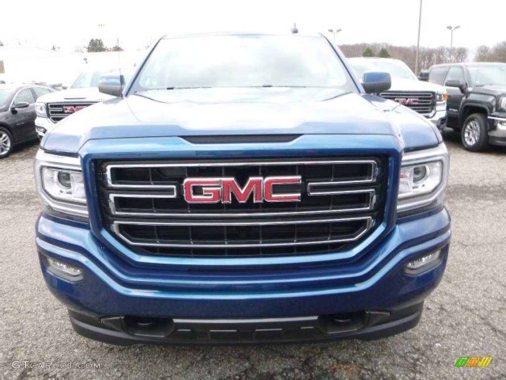 2017 Sierra 1500 SLE Double Cab 4WD - Stone Blue Metallic / Jet Black photo #12