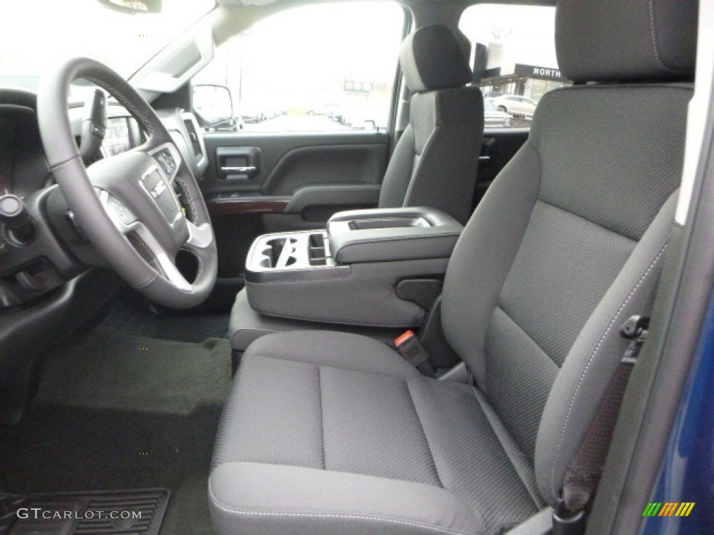 2017 Sierra 1500 SLE Double Cab 4WD - Stone Blue Metallic / Jet Black photo #13