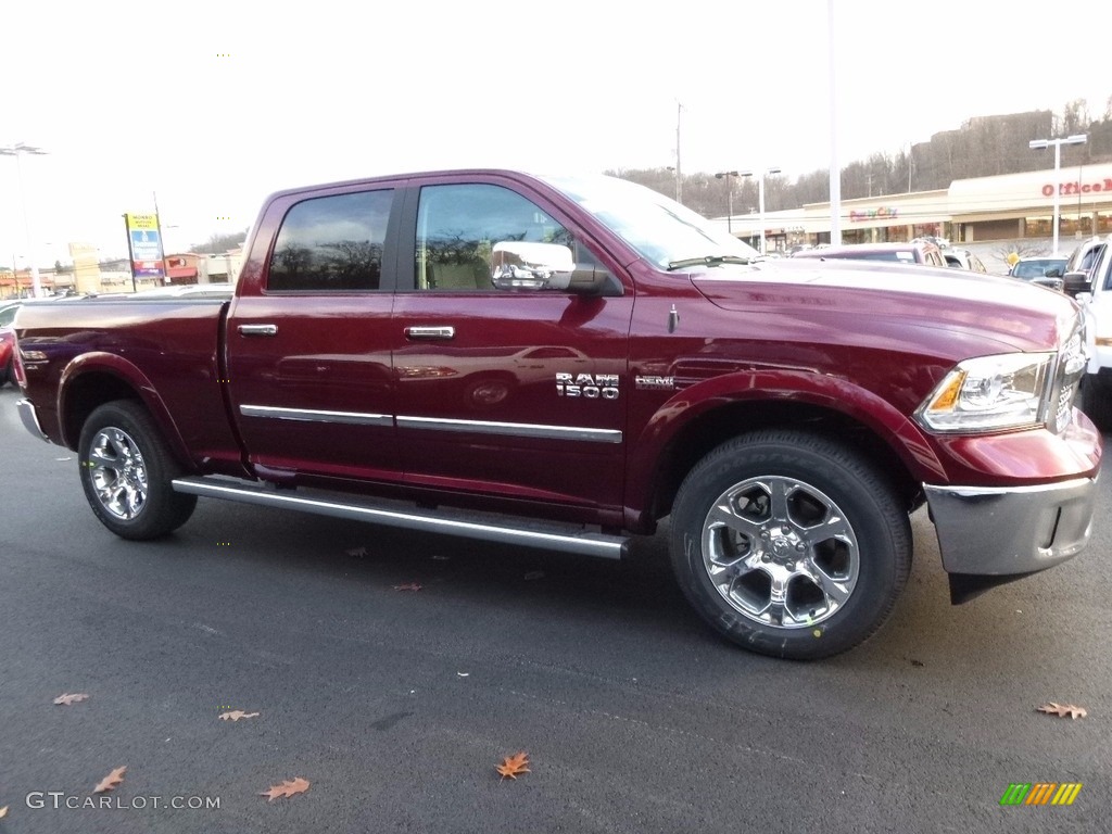 2017 1500 Laramie Crew Cab 4x4 - Delmonico Red Pearl / Black photo #5