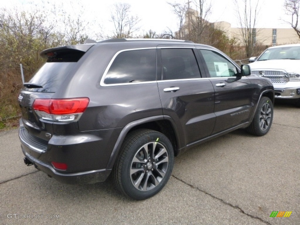 2017 Grand Cherokee Overland 4x4 - Granite Crystal Metallic / Black photo #7