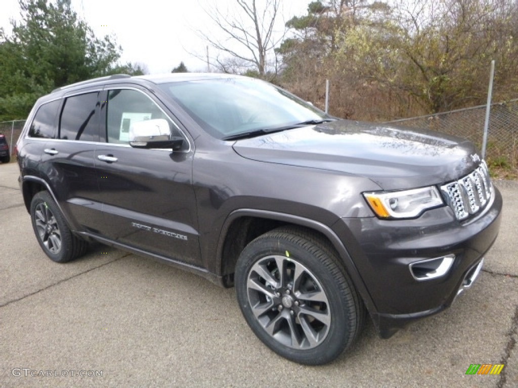 2017 Grand Cherokee Overland 4x4 - Granite Crystal Metallic / Black photo #11