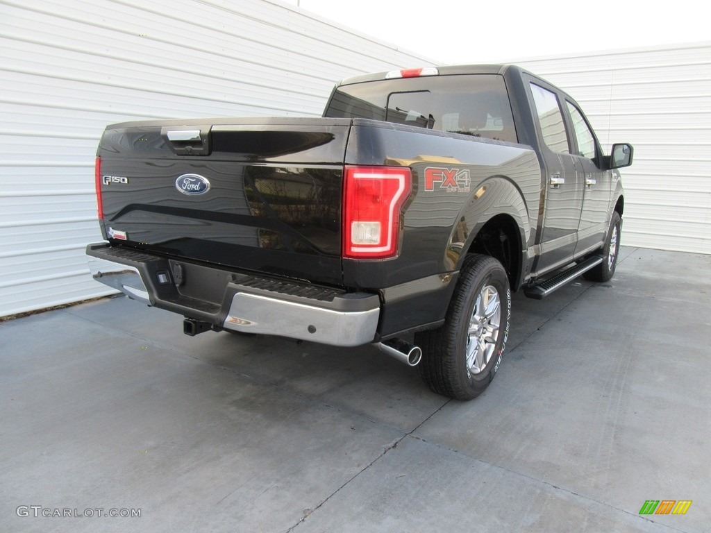 2017 F150 XLT SuperCrew 4x4 - Shadow Black / Earth Gray photo #4