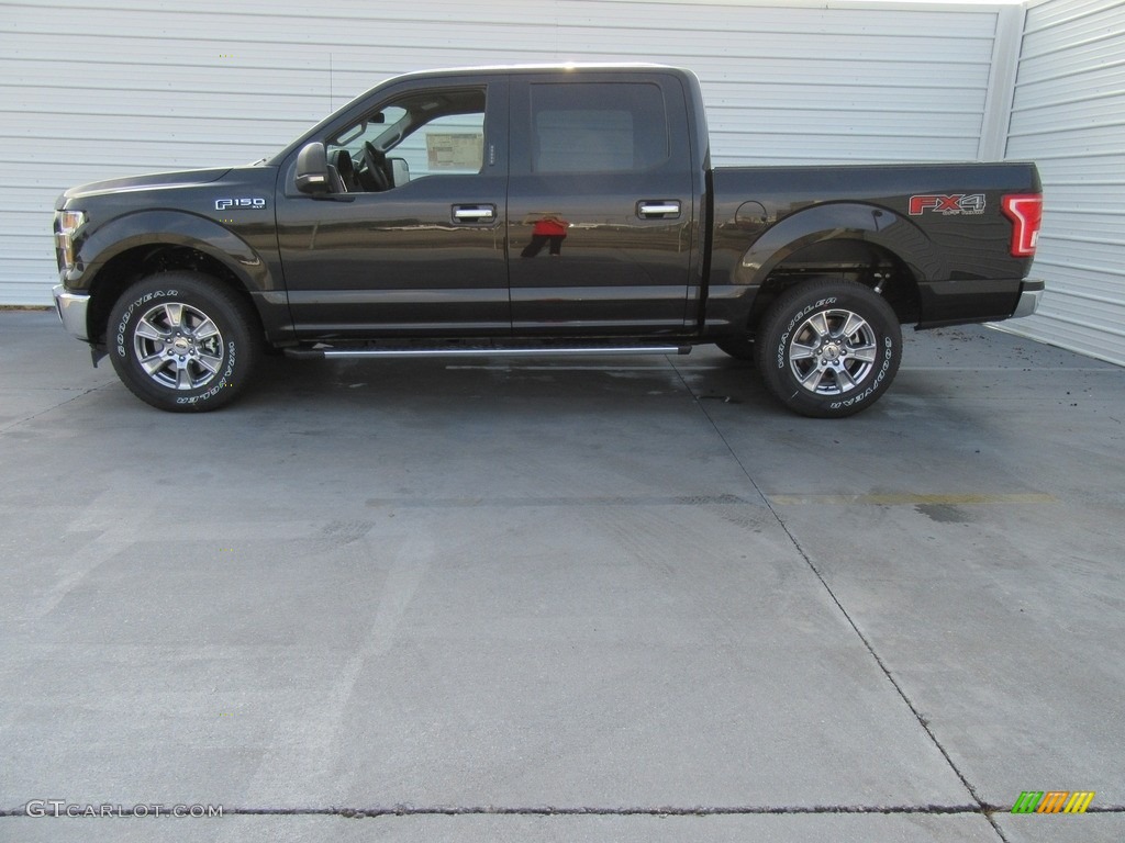 2017 F150 XLT SuperCrew 4x4 - Shadow Black / Earth Gray photo #6