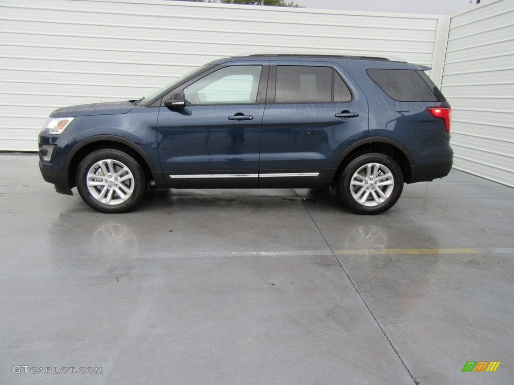 2017 Explorer XLT - Blue Jeans / Ebony Black photo #6