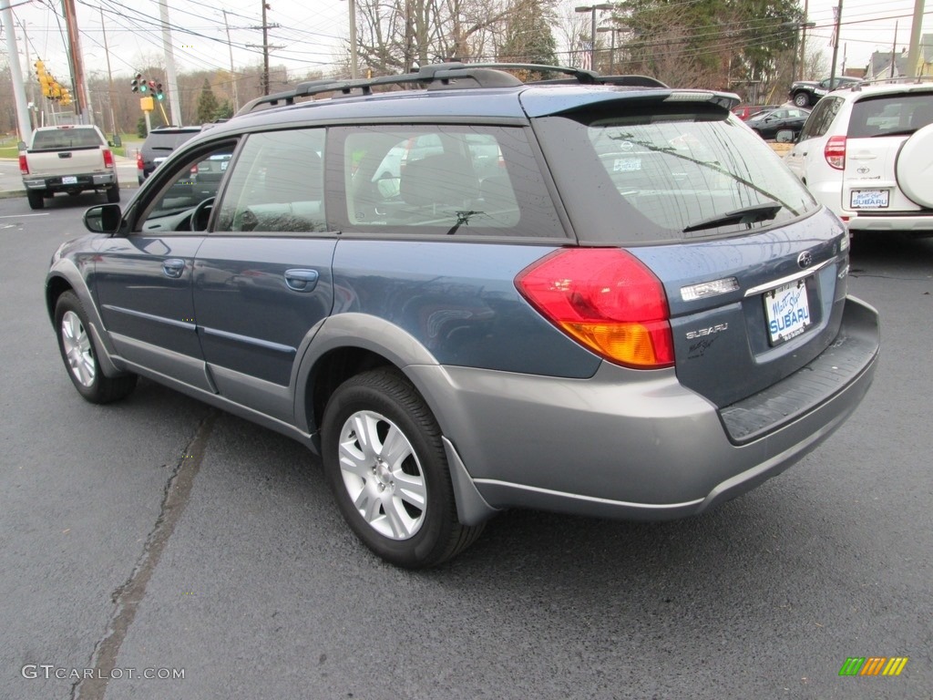 2005 Outback 2.5i Limited Wagon - Atlantic Blue Pearl / Off Black photo #8