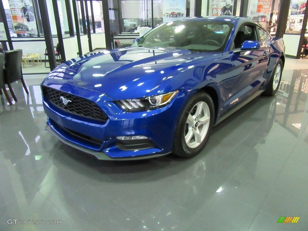2017 Mustang V6 Coupe - Lightning Blue / Ebony photo #8