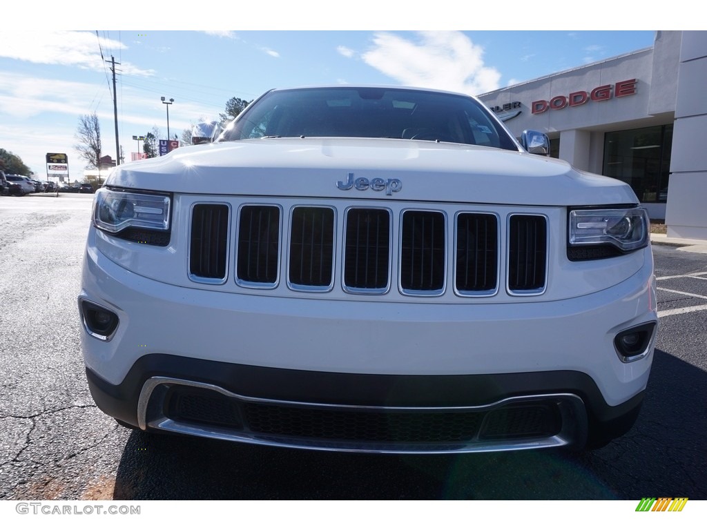 2015 Grand Cherokee Limited - Bright White / Black/Light Frost Beige photo #2