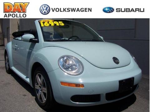 vw beetle convertible blue. 2006 Aquarius Blue Volkswagen