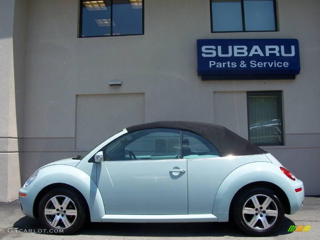 2006 New Beetle 2.5 Convertible - Aquarius Blue / Black photo #6