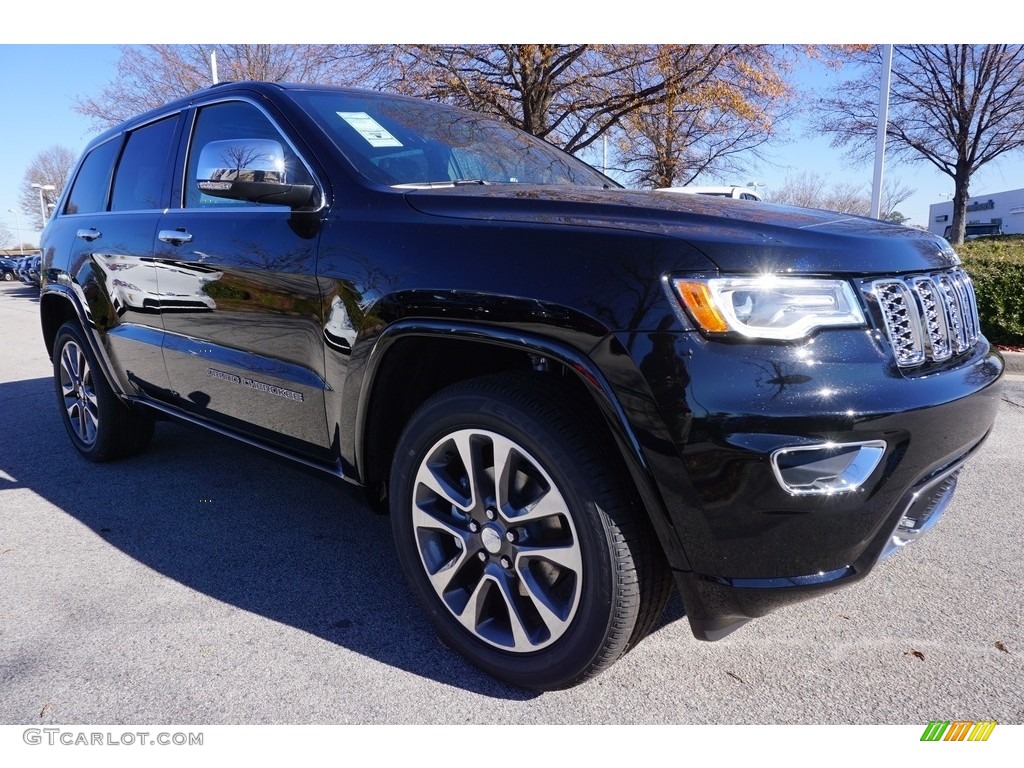 Diamond Black Crystal Pearl 2017 Jeep Grand Cherokee Overland Exterior Photo #117461876