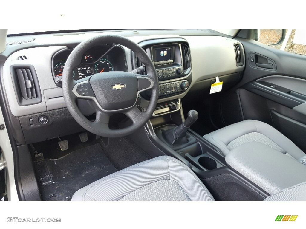 Jet Black/­Dark Ash Interior 2017 Chevrolet Colorado WT Extended Cab Photo #117461936