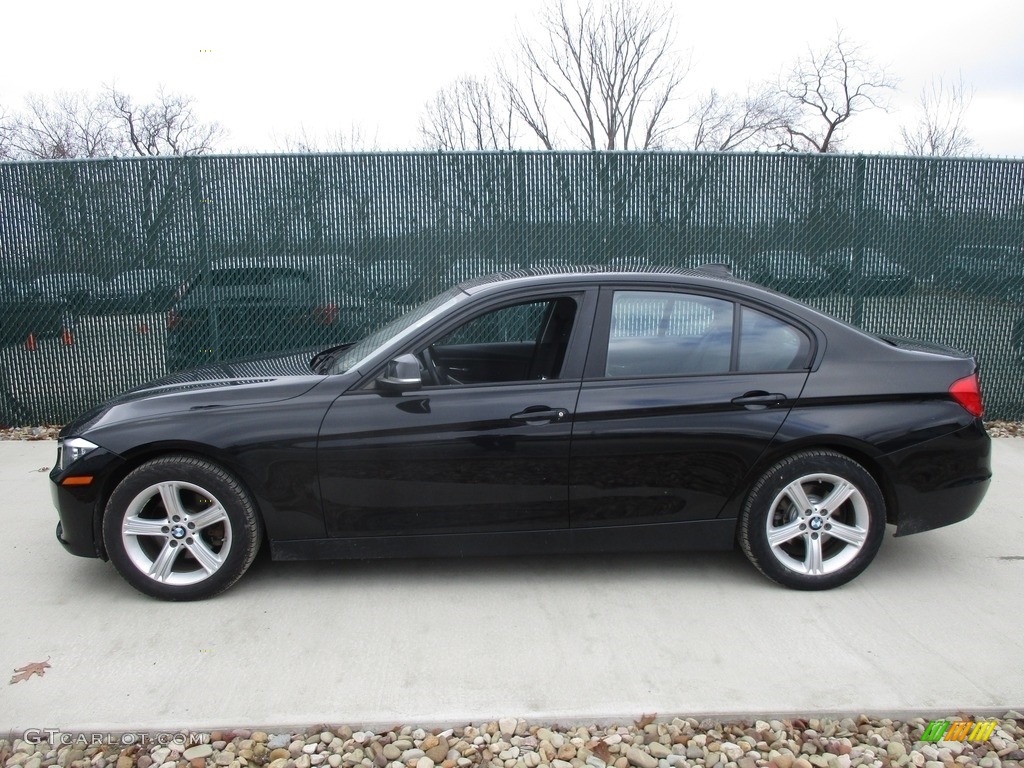 2014 3 Series 320i xDrive Sedan - Jet Black / Black photo #8