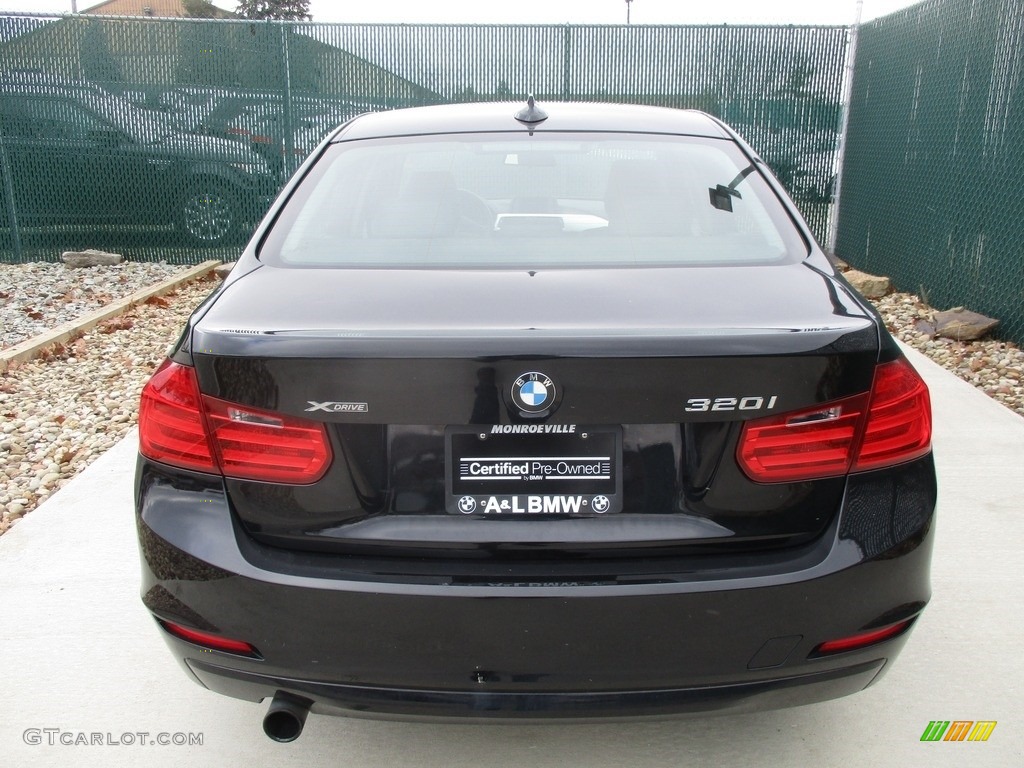 2014 3 Series 320i xDrive Sedan - Jet Black / Black photo #9